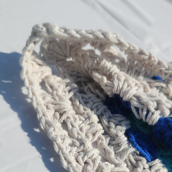 Handmade Crochet Granny Square XL Cotton Unisex Bucket Hat - Picture 5 of 15